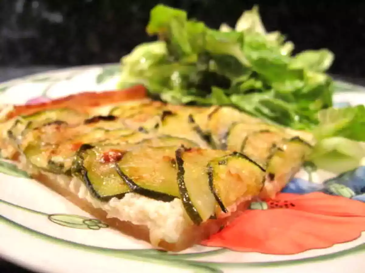Tarte brousse-courgette-parmesan