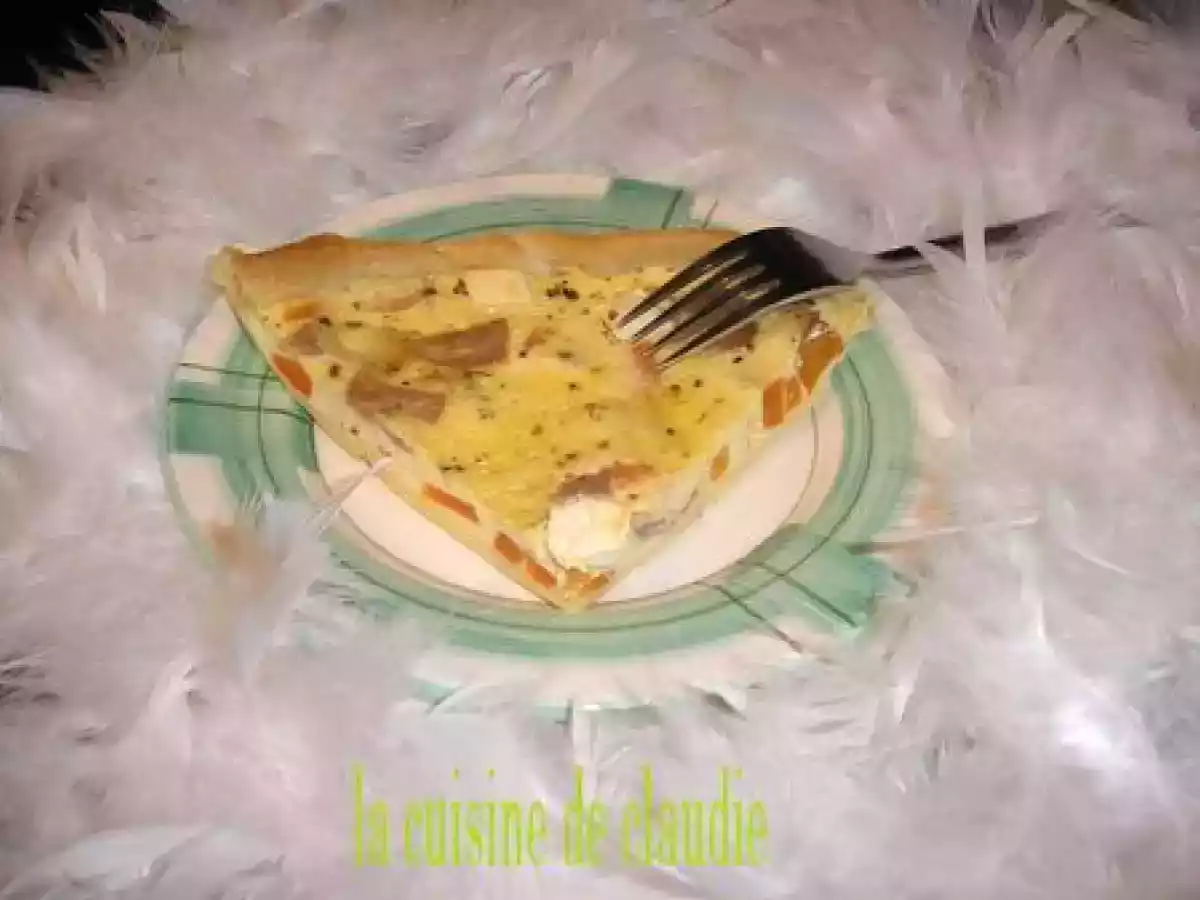 Tarte carotte, jambon féta