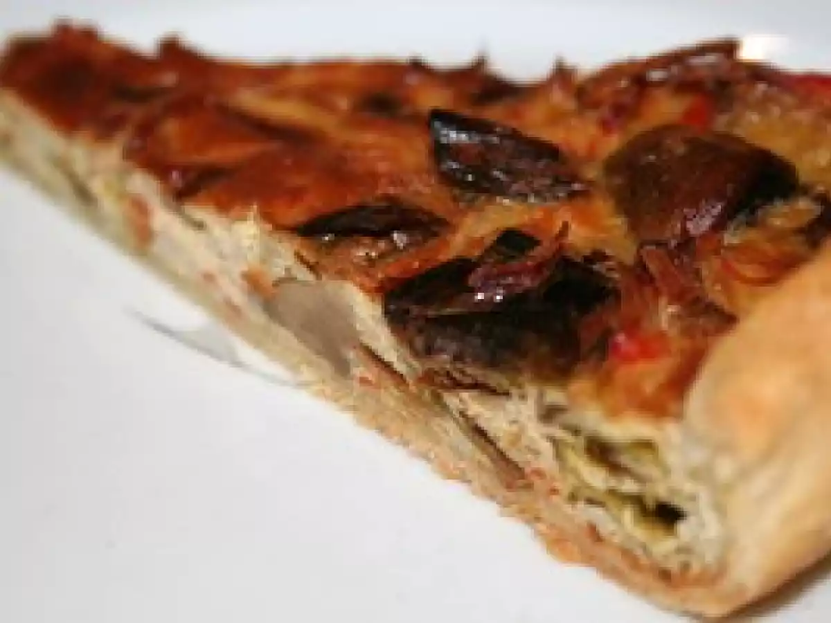 Tarte champignons/surimi