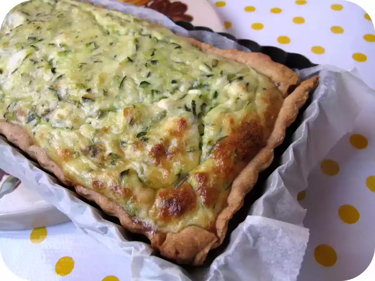 Tarte chèvre - courgette, très gourmande - photo 2