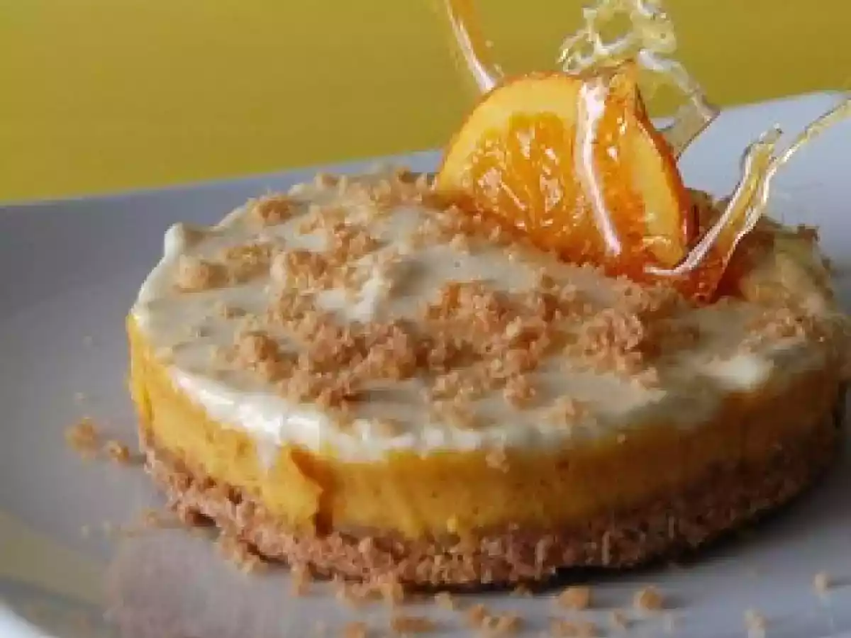 Tarte chiffon mangue et orange, sans gluten ni lactose
