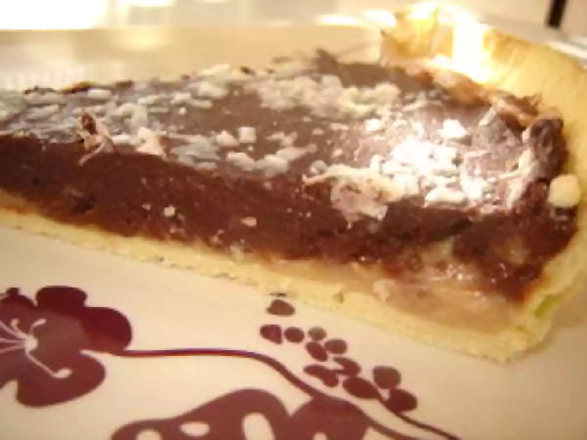Tarte choco-coco-banane