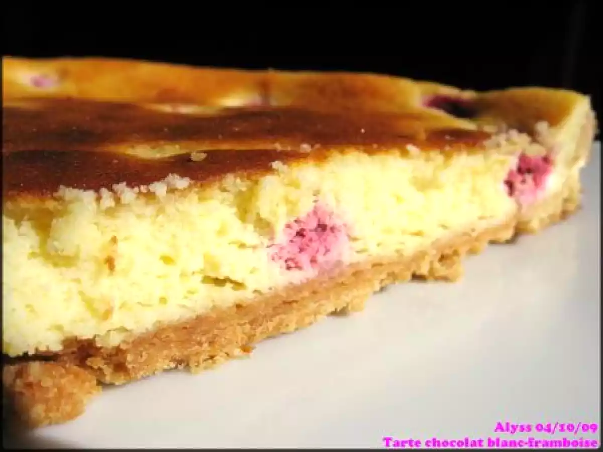 Tarte chocolat blanc-framboise - photo 3