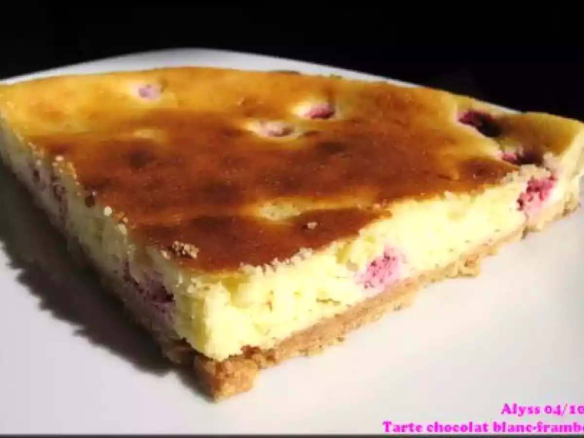 Tarte chocolat blanc-framboise - photo 5