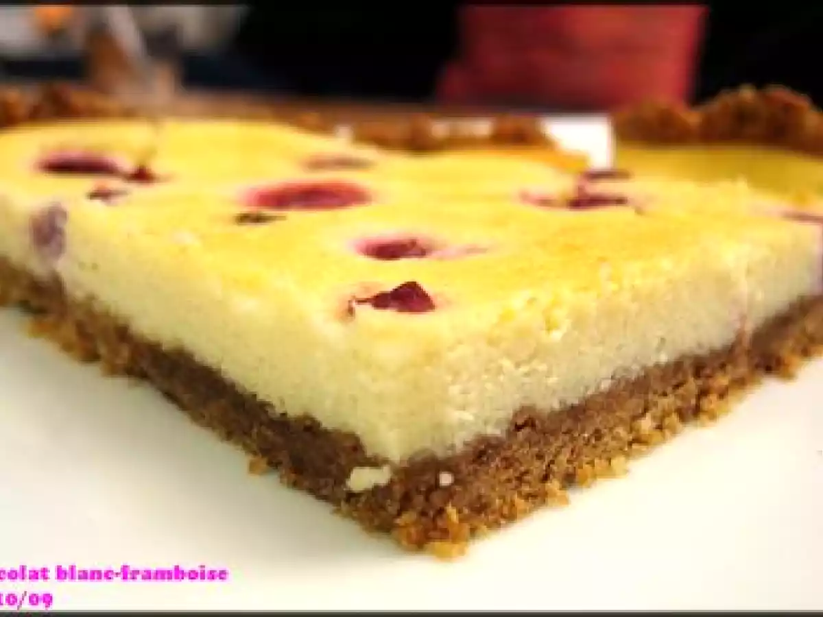 Tarte chocolat blanc-framboise - photo 6