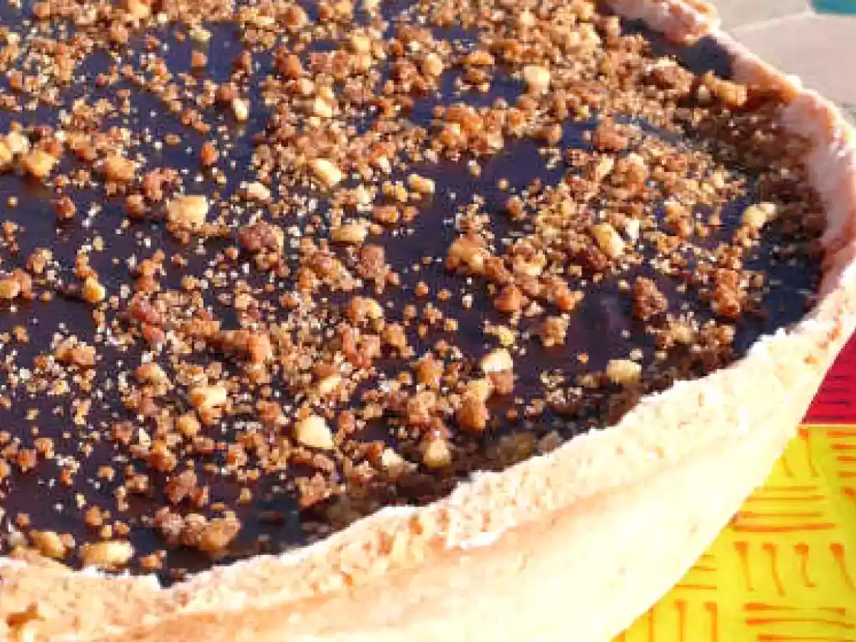 Tarte chocolat praliné