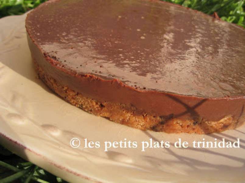 Tarte chocolat-pralinoise, sur fond de cookies - photo 2