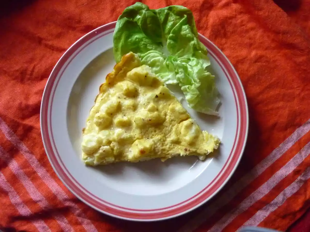 Tarte chou-fleur et curry... sans pâte