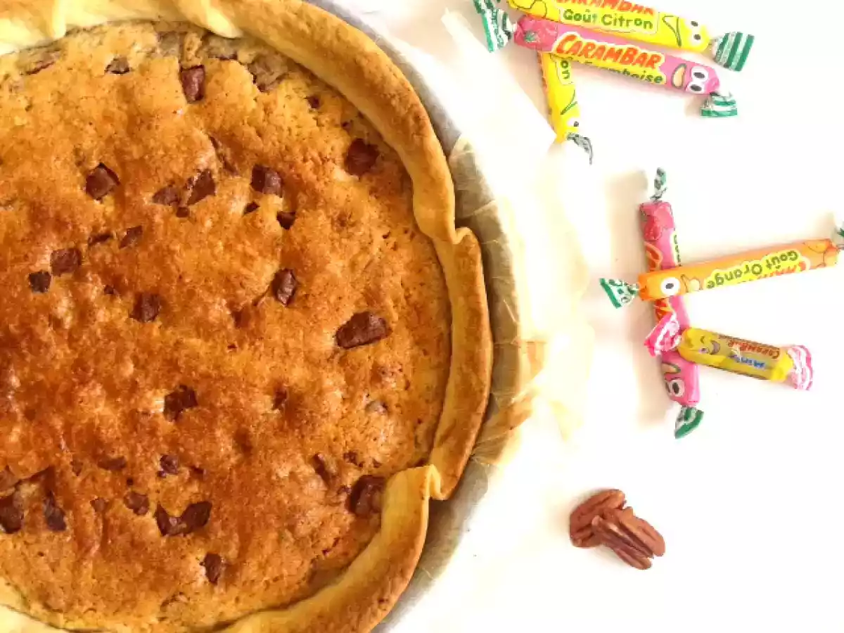 Tarte cookie au chocolat