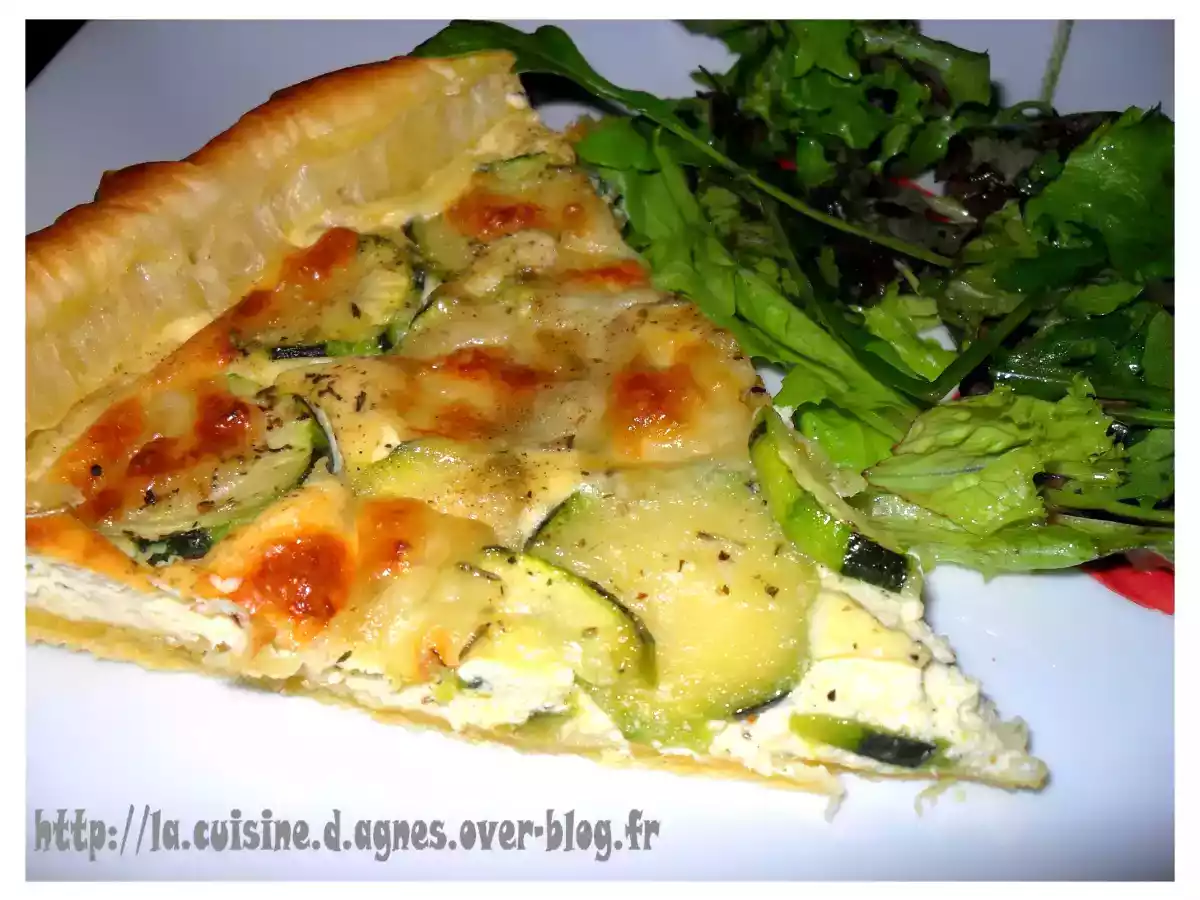 Tarte courgette aux 3 fromages