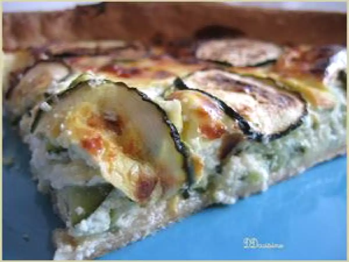Tarte courgette - chèvre - ricotta - photo 2
