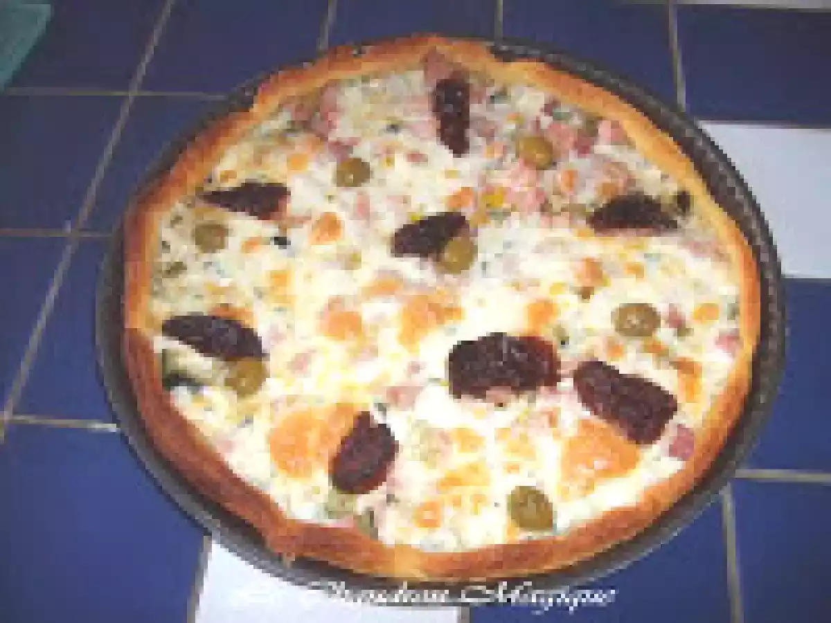 Tarte courgette mozzarela et tomates sechées. - photo 2