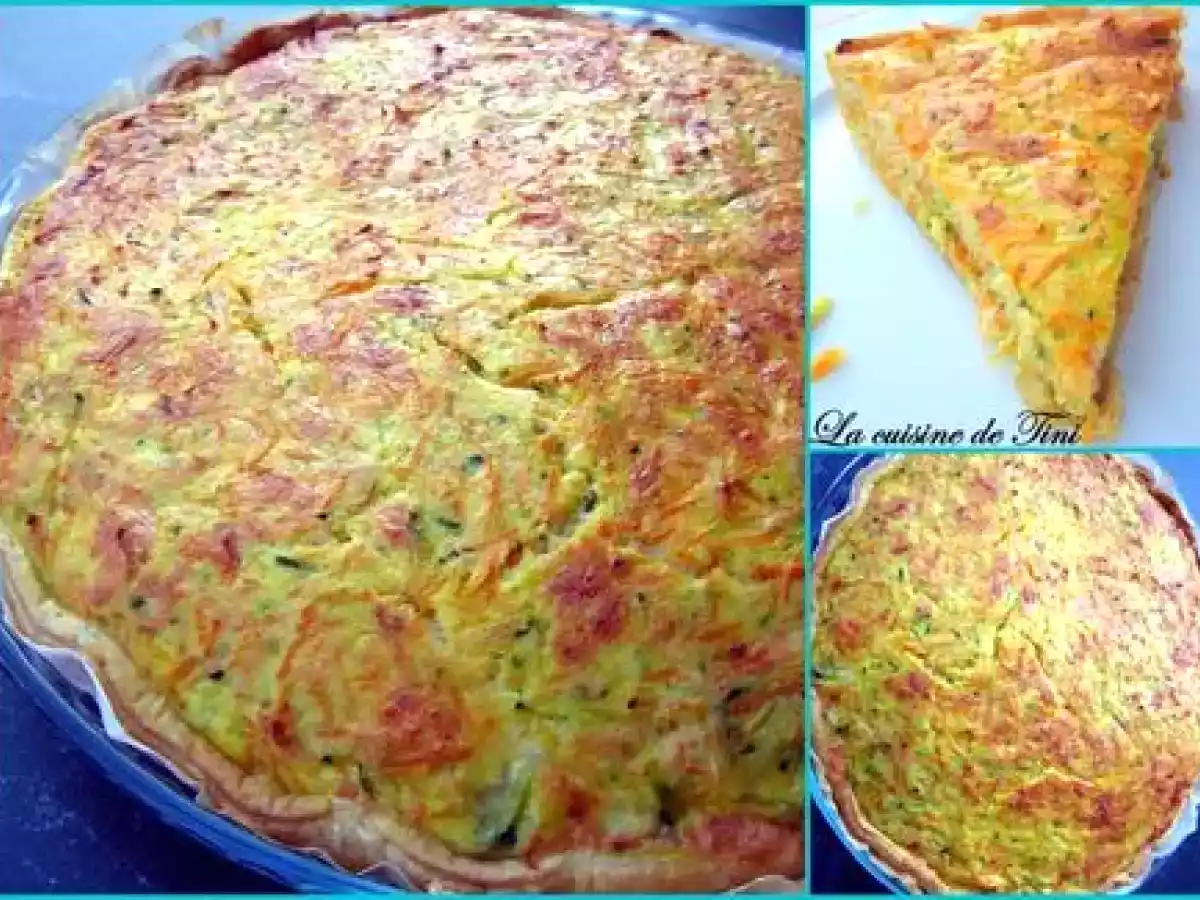 Tarte courgettes, carottes râpées - photo 2