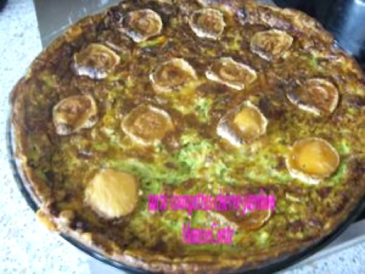 Tarte courgettes-chèvre-jambon