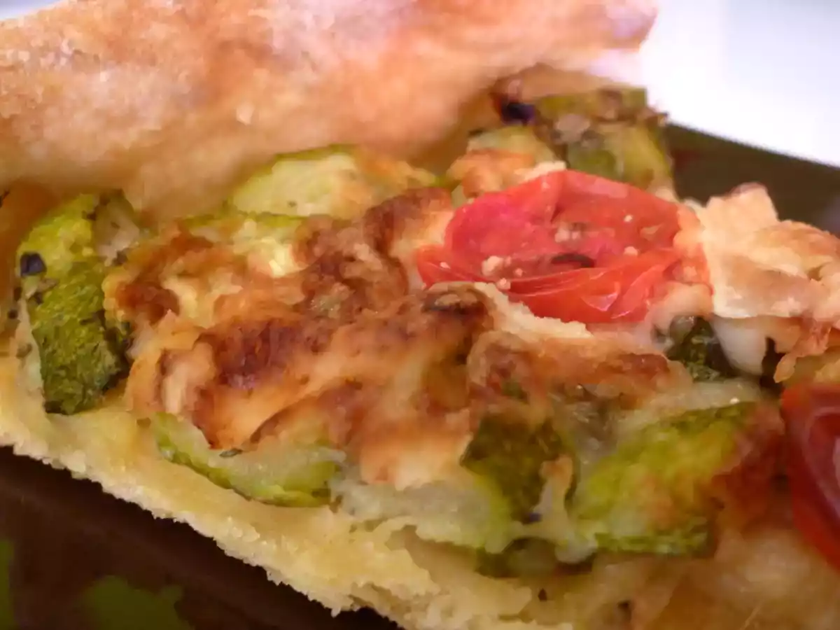 Tarte courgettes chevre parmesan - photo 2