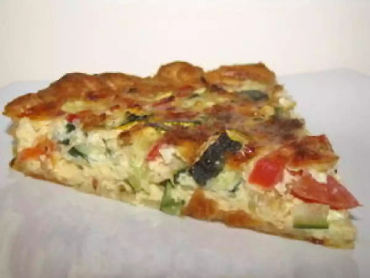Tarte courgettes et tomates