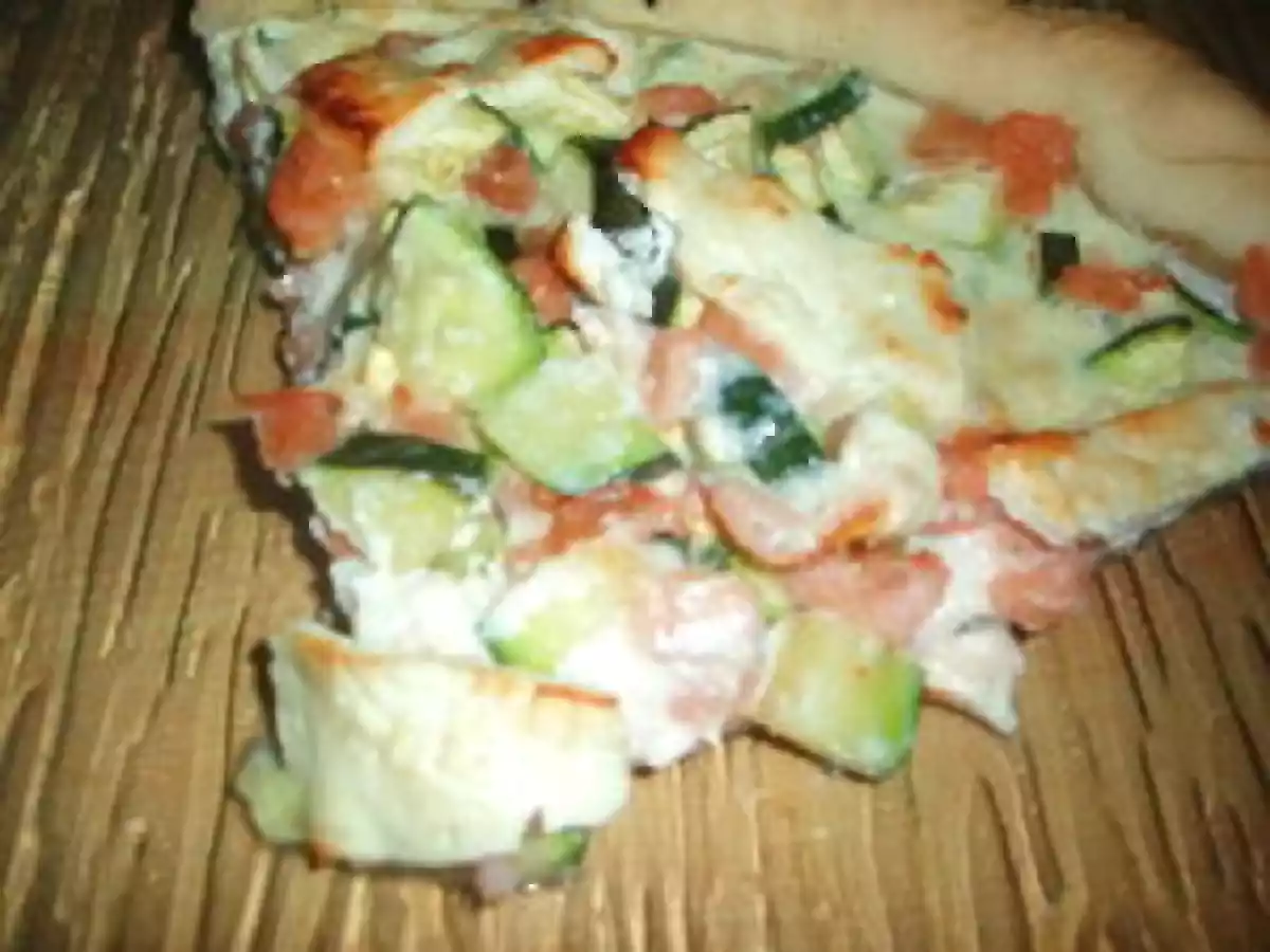 Tarte courgettes, feta et crevettes - photo 2