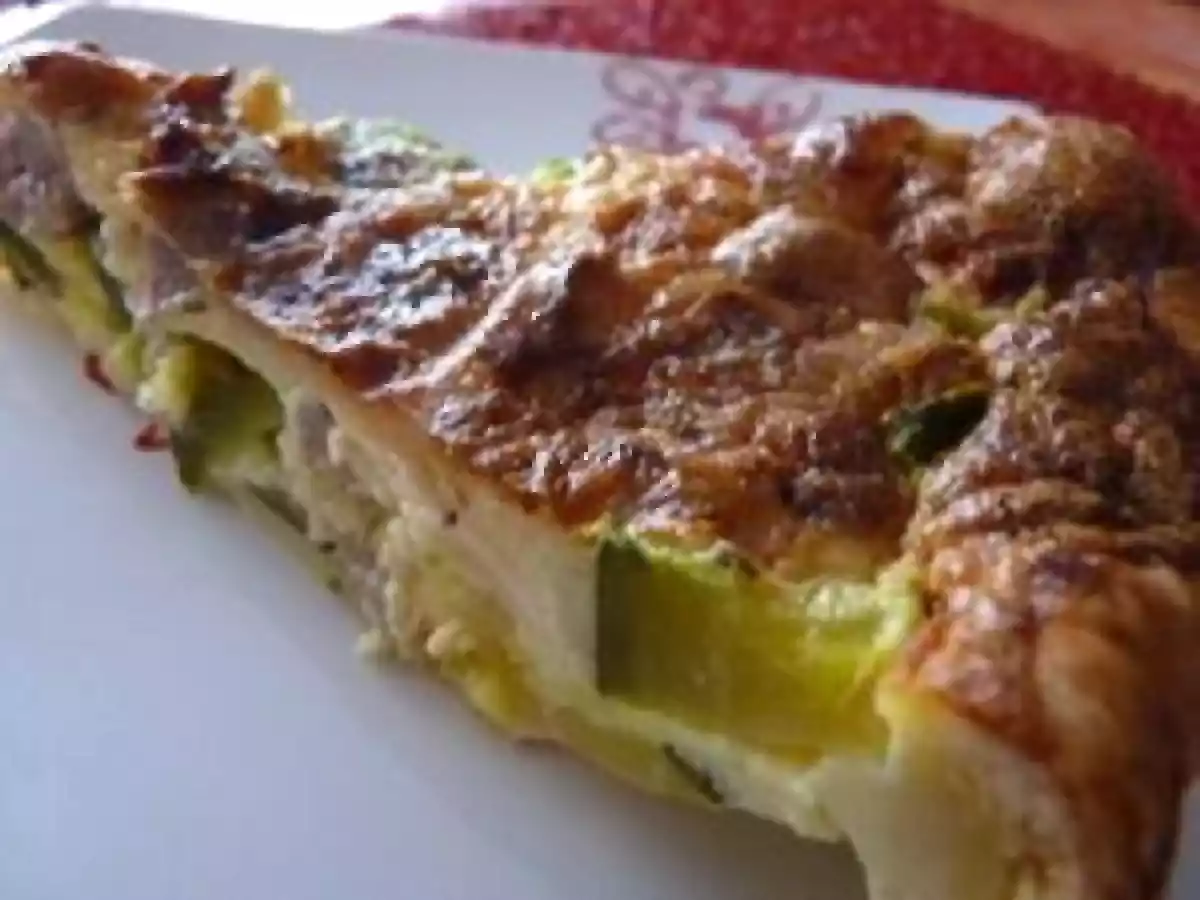 Tarte courgettes-poulet-munster - photo 2