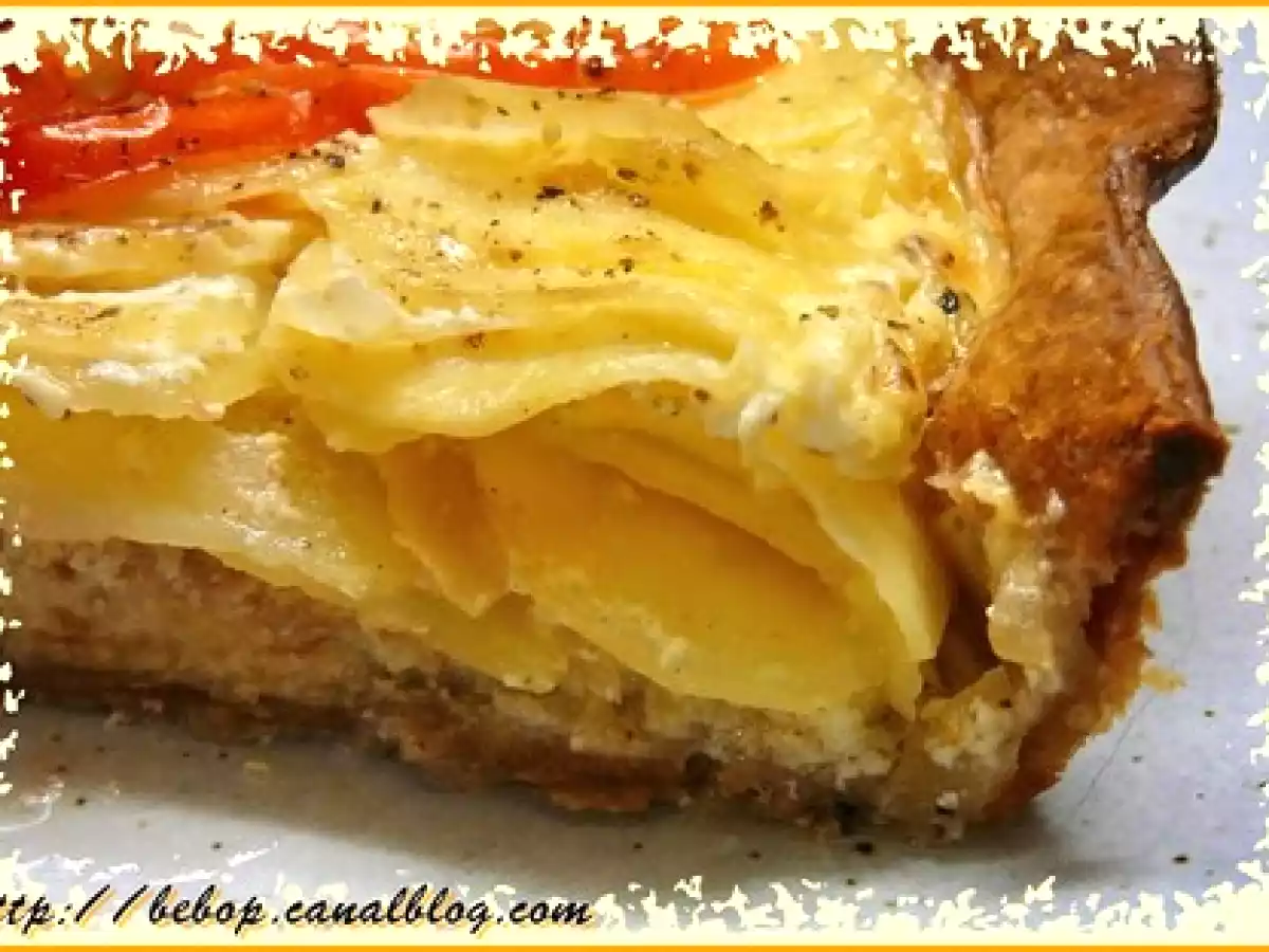 Tarte couronne de pommes de terre et tomates sur un lit de thon - photo 5