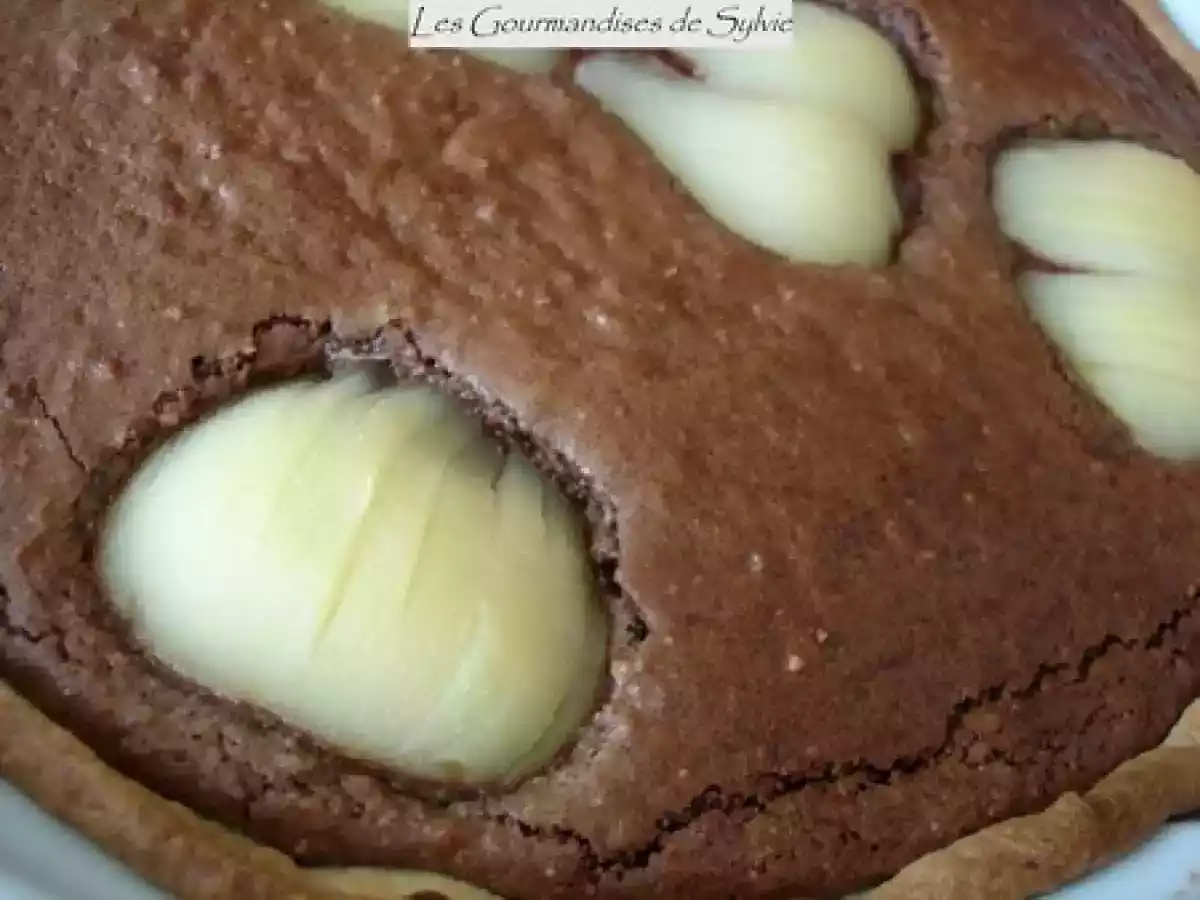 Tarte Crème Amandine aux Poires et au Chocolat - photo 2