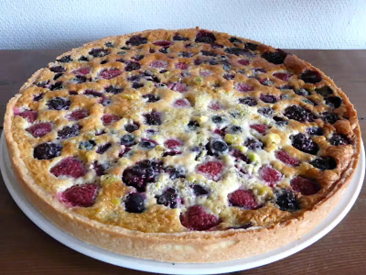 Tarte crème d'amandes fruits rouges