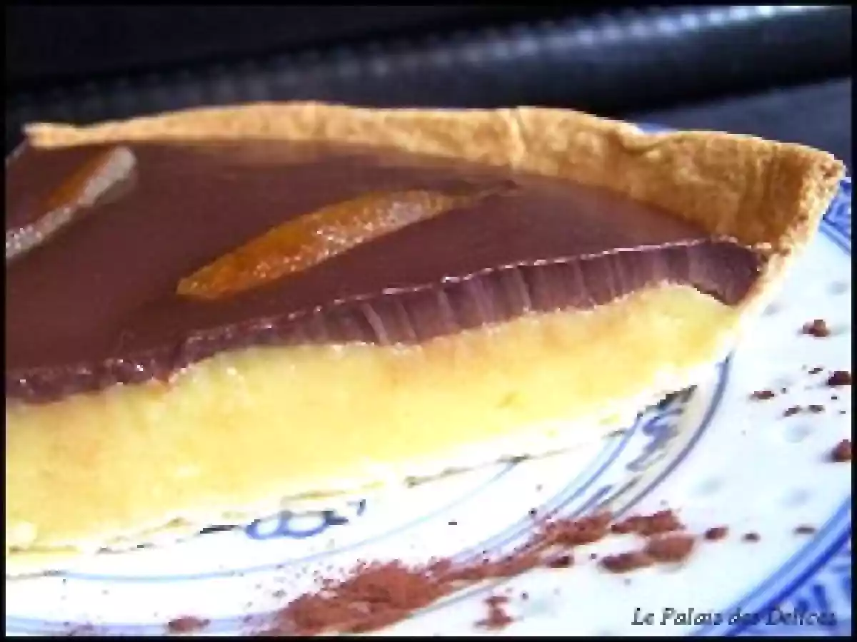 Tarte crémeuse à l'orange et au chocolat - photo 2