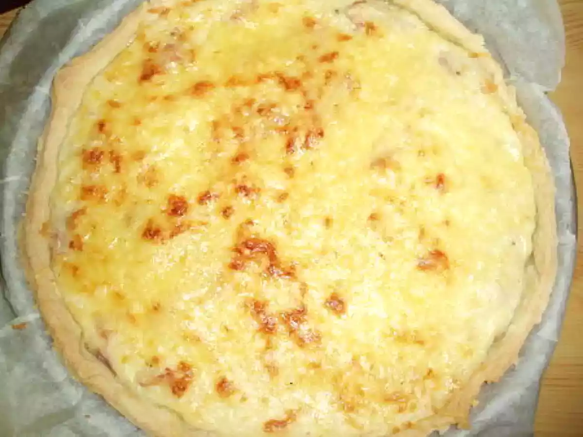 Tarte crémeuse au jambon