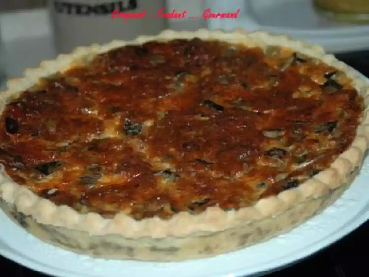 TARTE CREVETTES-AUBERGINE