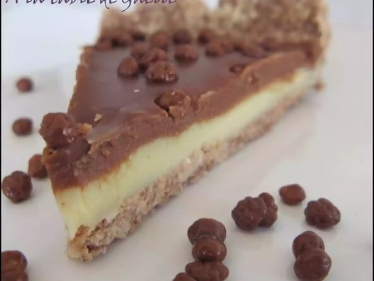 Tarte croustifondante aux 2 chocolats