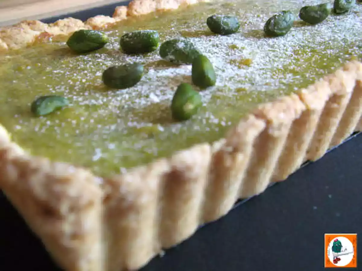 Tarte croustillante citron pistaches