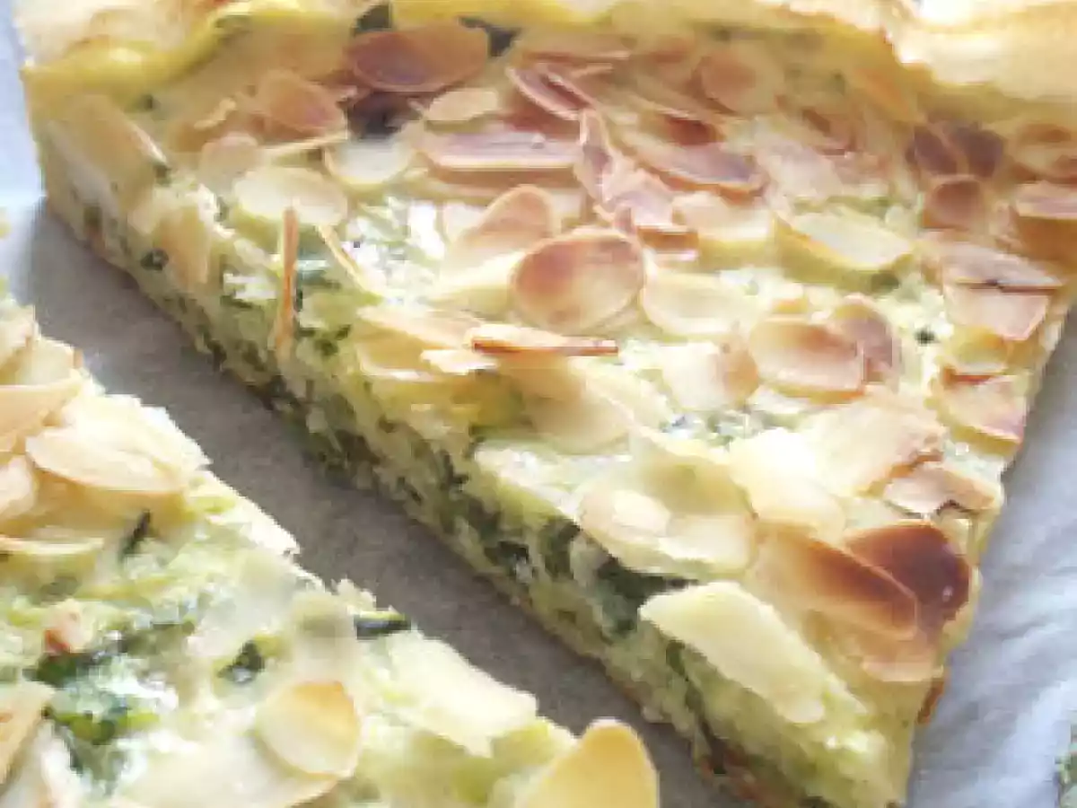 Tarte croustillante courgettes-amandes - photo 2