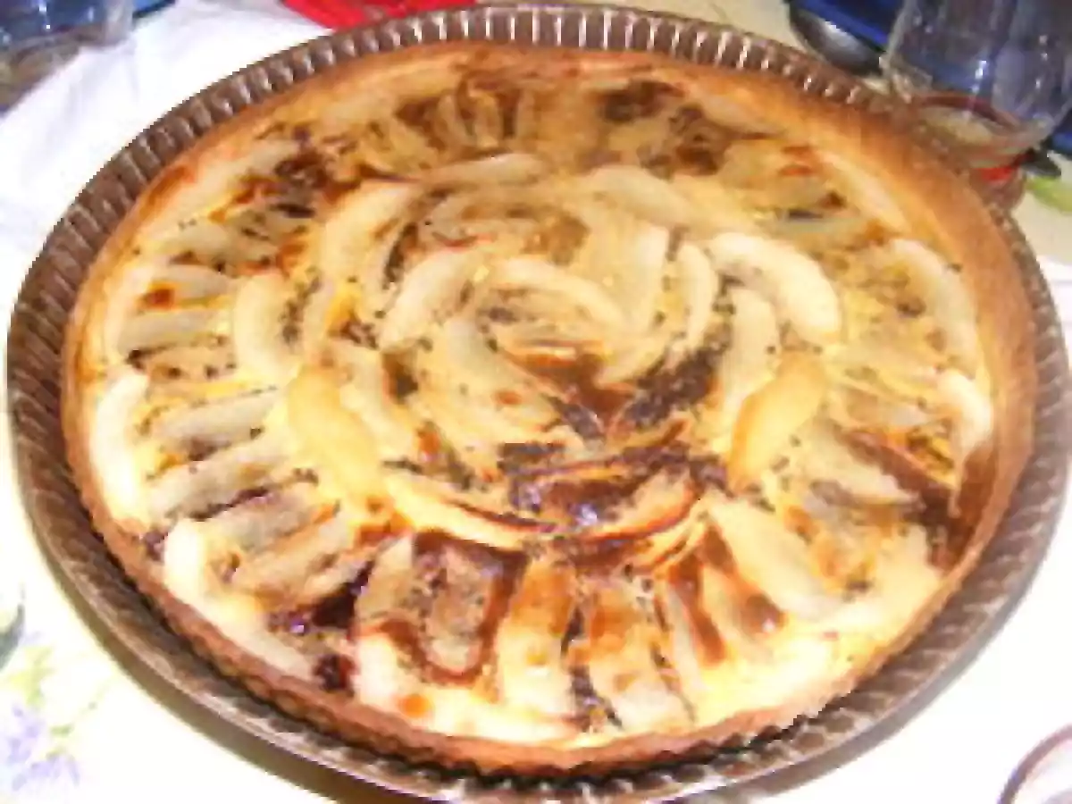 TARTE CROUSTILLANTE POIRES-CHOCOLAT