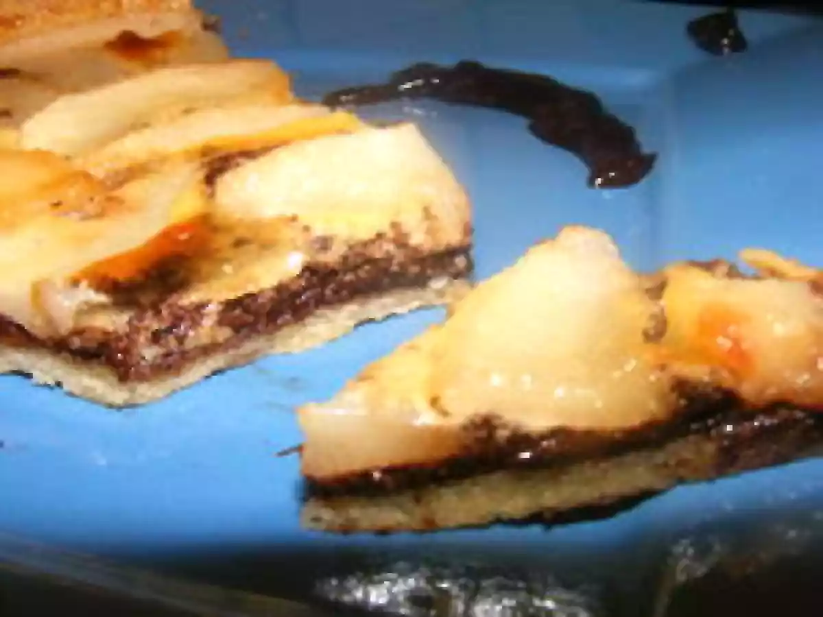 TARTE CROUSTILLANTE POIRES-CHOCOLAT - photo 4