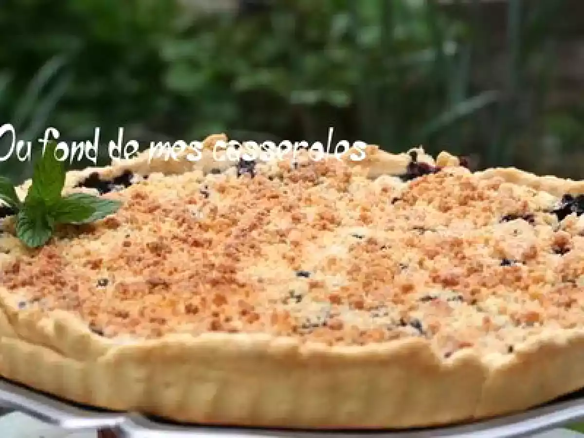 Tarte crumble aux cassis