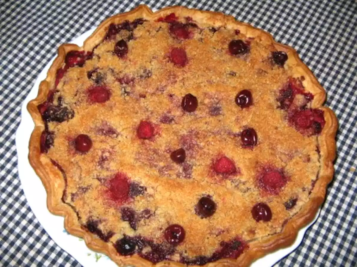 Tarte crumble aux fruits rouges