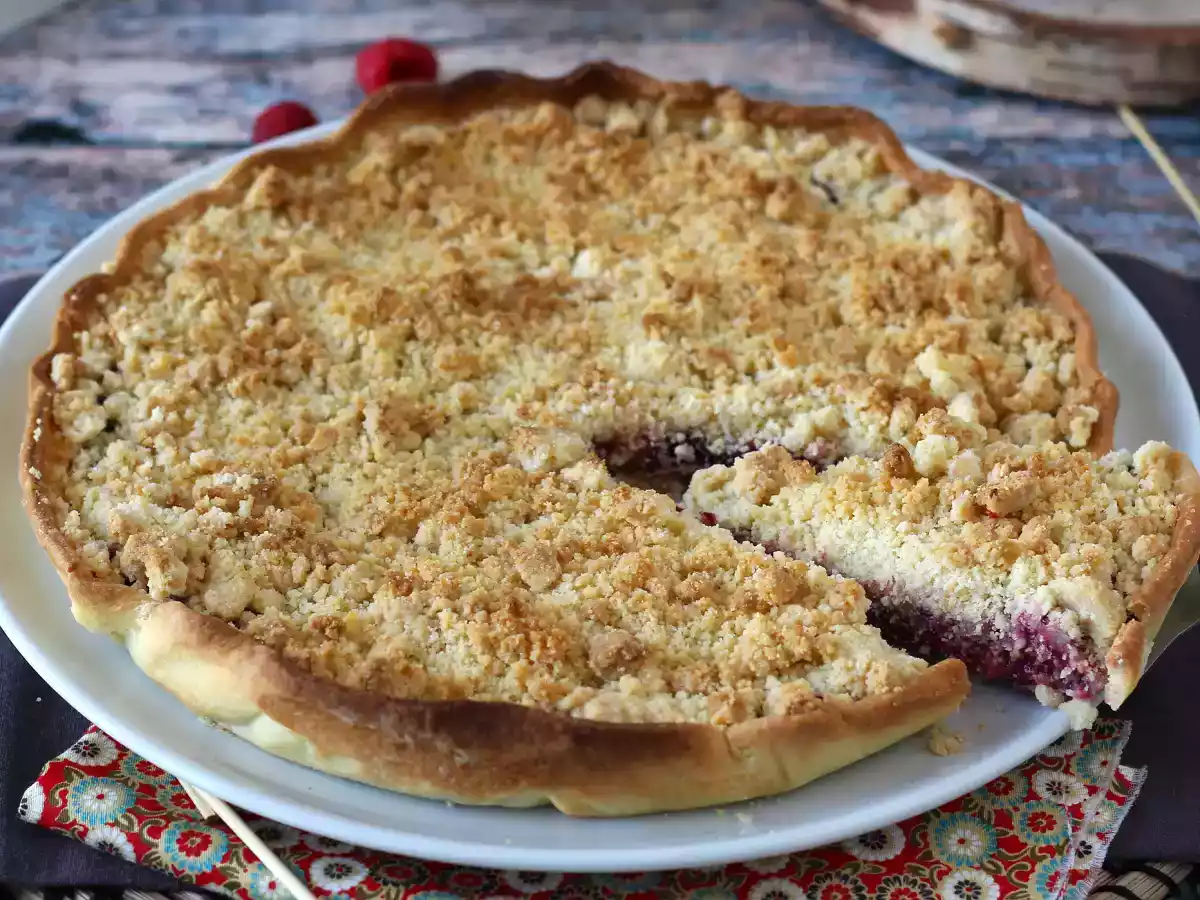 Tarte crumble express aux fruits rouges