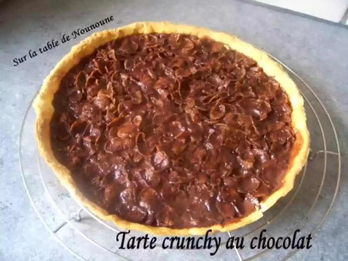 Tarte crunchy au chocolat