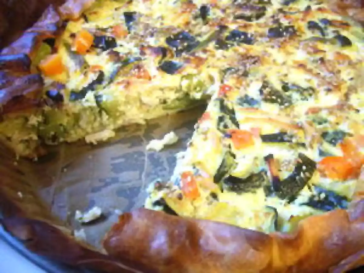 TARTE DE BOUSSE AUX LEGUMES ET JAMBON