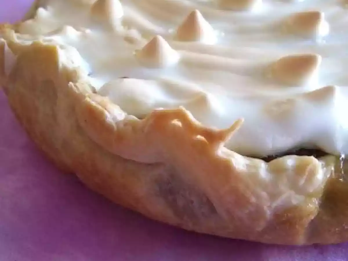 Tarte de figues et de noix, et sa fine meringue...