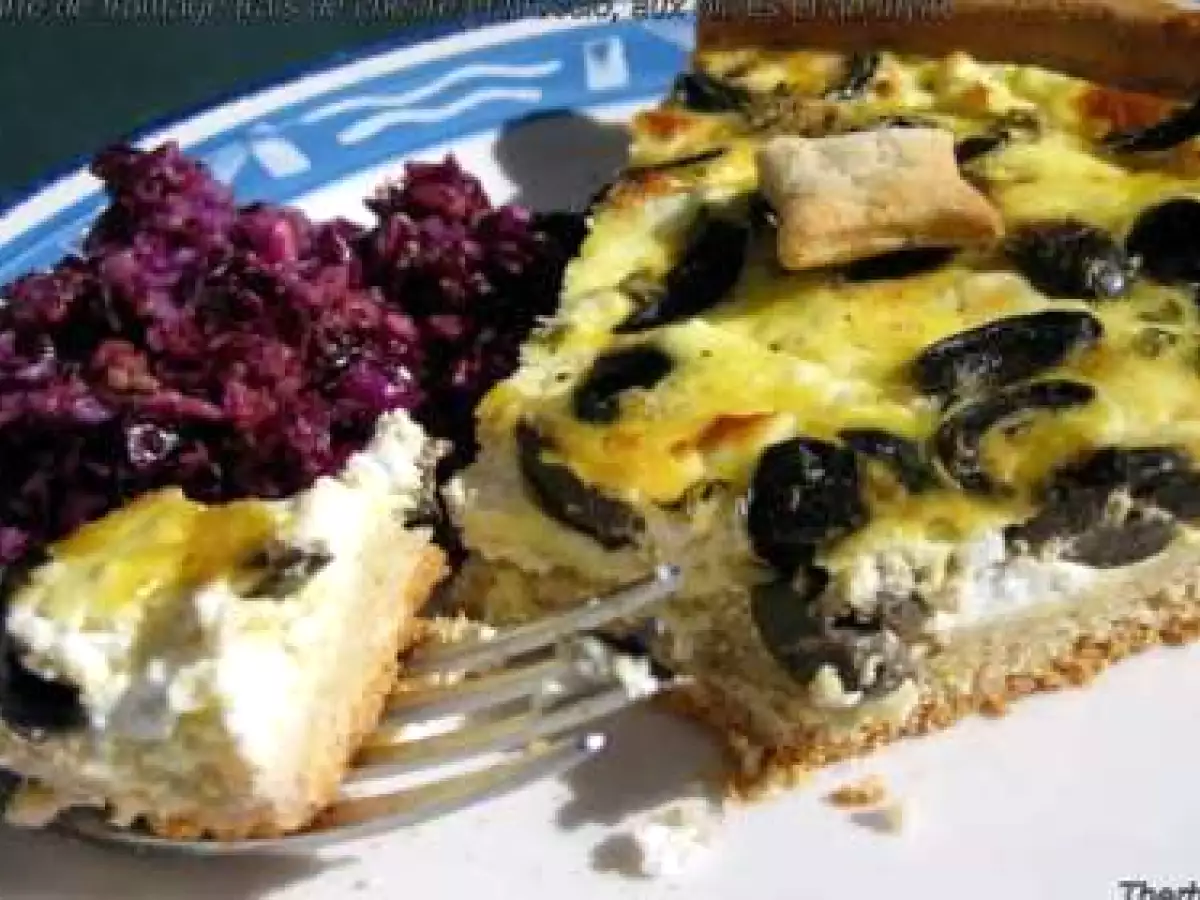 Tarte de fromage frais de chèvre, brocciu, olives et thym - photo 6