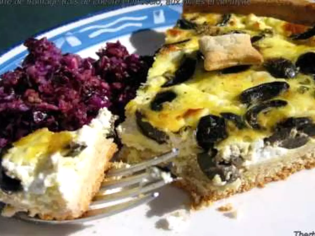 Tarte de fromage frais de chèvre, bruccio, olives et thym - photo 5