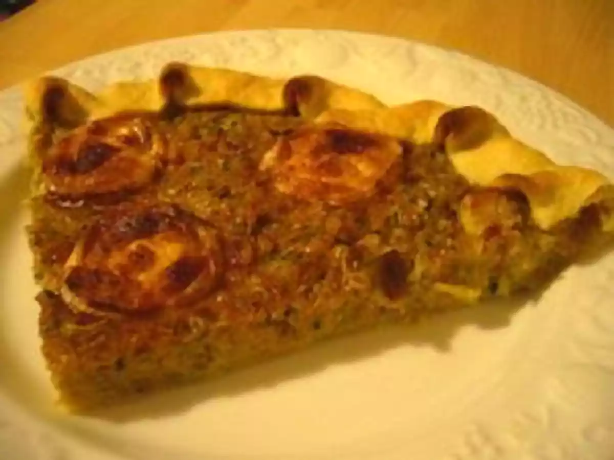 TARTE DE LEGUMES AUX FLOCONS DE CEREALES ET CHEVRE