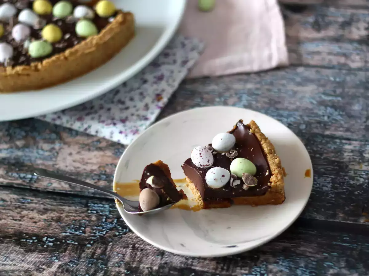Tarte de Pâques au chocolat et caramel, le dessert le plus gourmand pour Pâques - photo 3