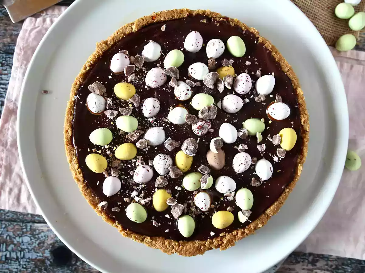 Tarte de Pâques au chocolat et caramel, le dessert le plus gourmand pour Pâques - photo 4