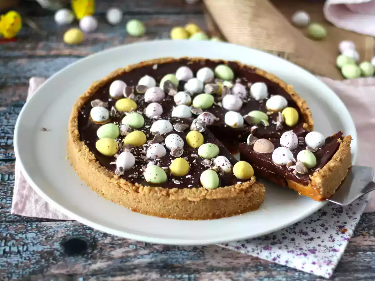Tarte de Pâques au chocolat et caramel, le dessert le plus gourmand pour Pâques - photo 5