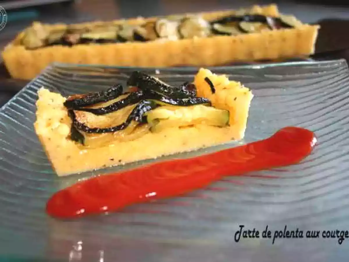 TARTE DE POLENTA AUX COURGETTES - photo 2