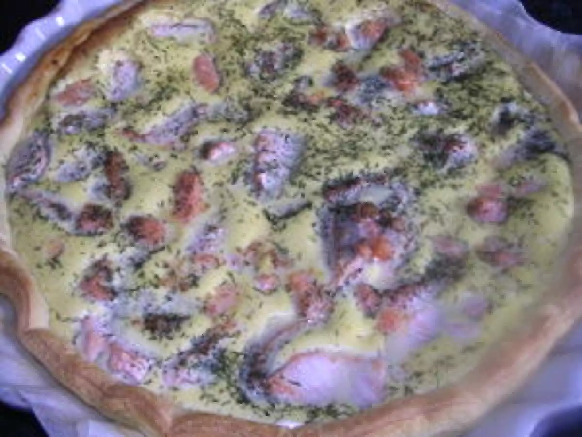 TARTE DE SAUMON AU CURRY