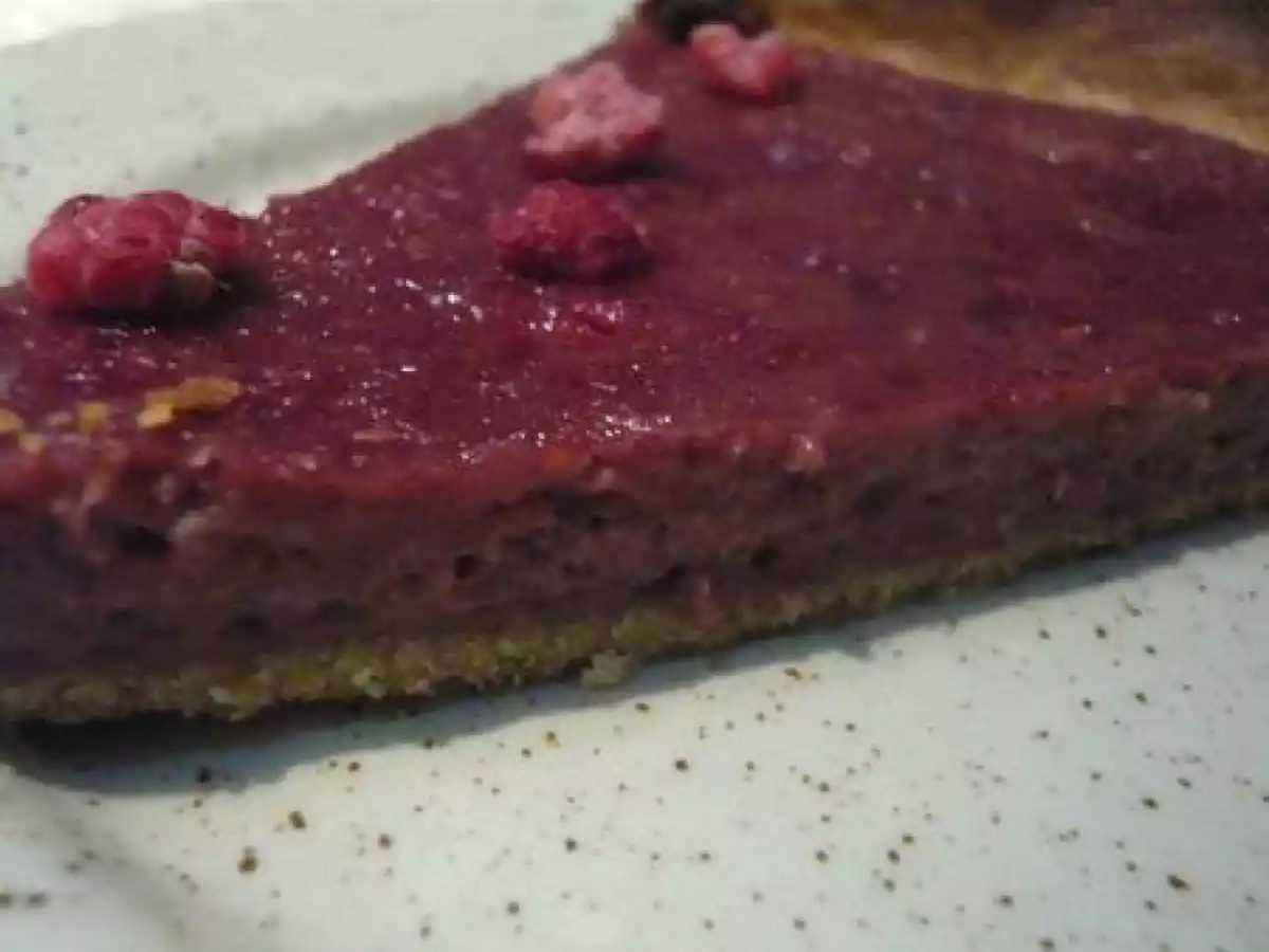 Tarte délicieuse aux Framboises et à la poudre d?amande