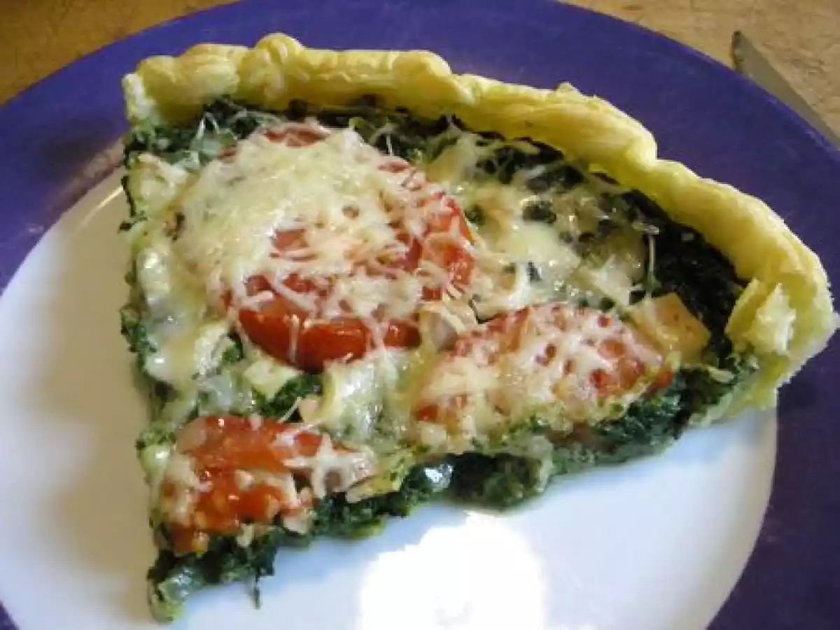 Tarte délicieuse tomate-épinards - photo 3