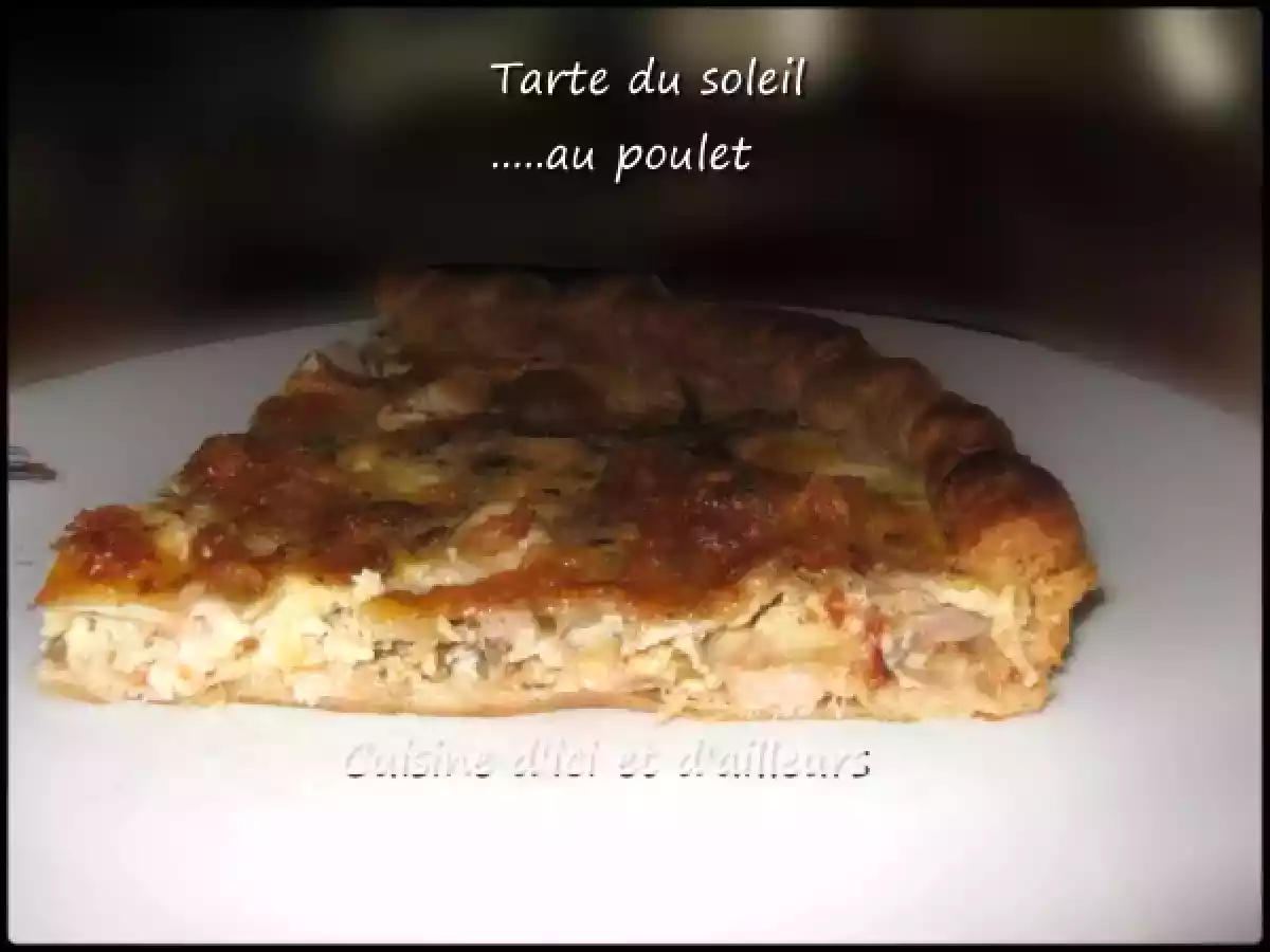 Tarte du soleil au poulet